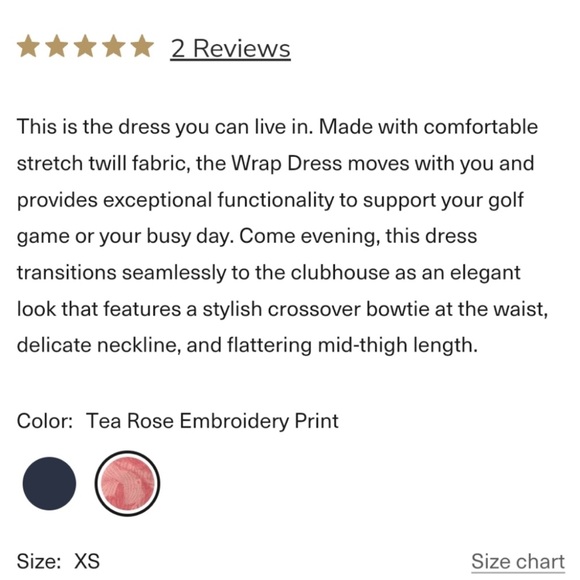 A. Putnam Golf Wrap Dress in tea rose embroidery print pink - Picture 6 of 6